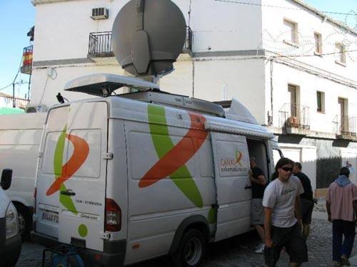 Uno de los equipos de Canal Extremadura TV