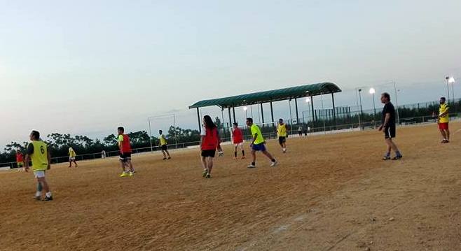 Uno de los primeros entrenamientos realizados