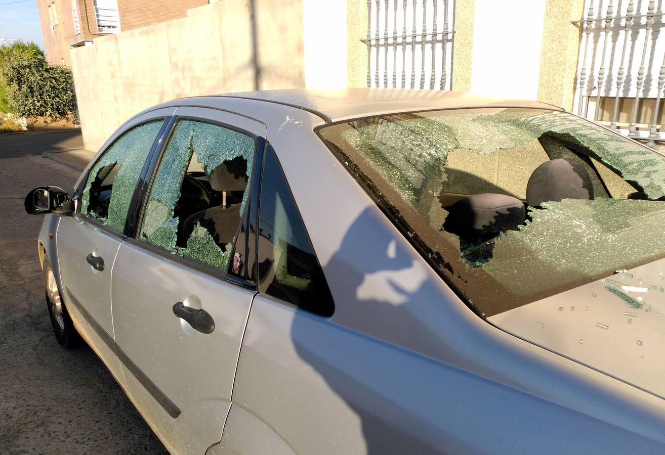Estado en el que quedó uno de los vehículos