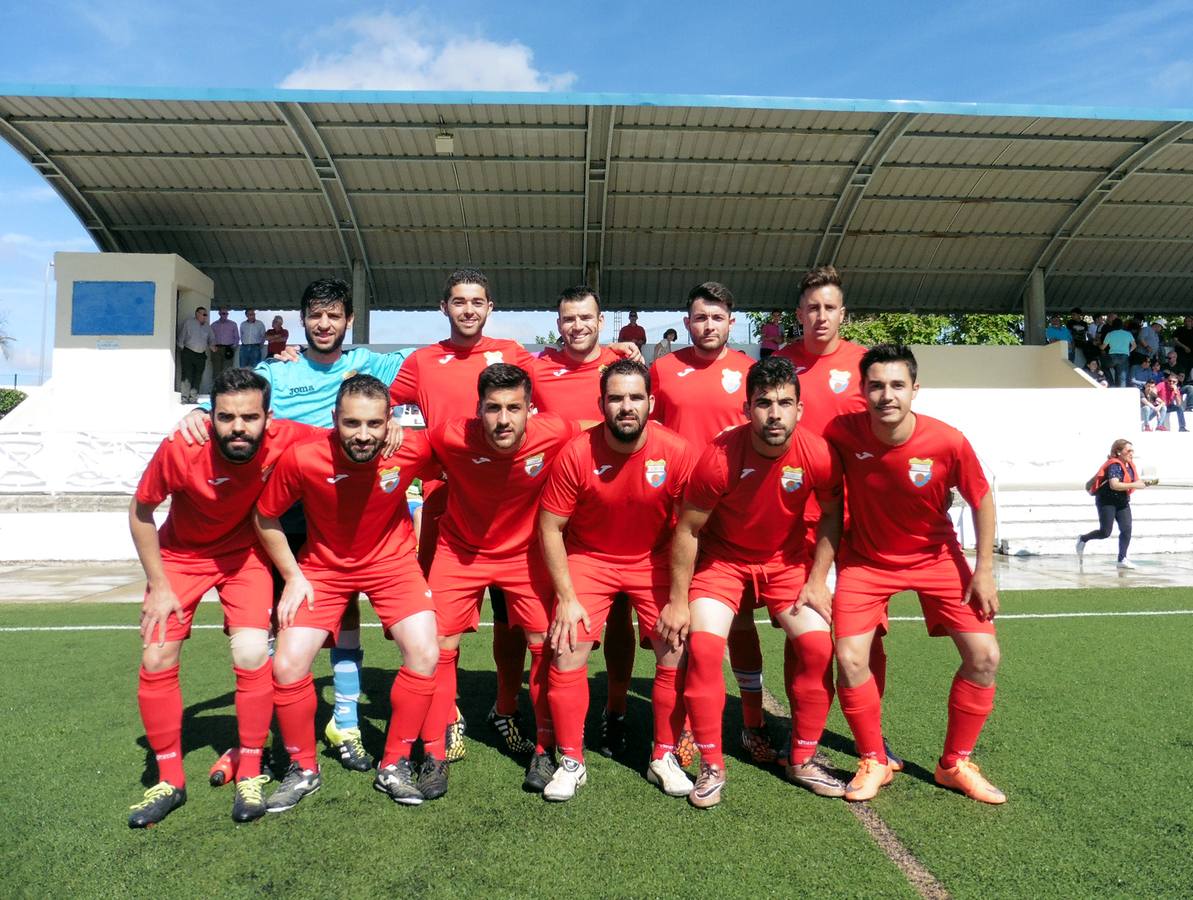 Murillo, Álvaro, Rubén, Nogales y Juampe. Agachados: Cerrato, Ioseba, Nono, Jesús, José Mari y Juanfran
