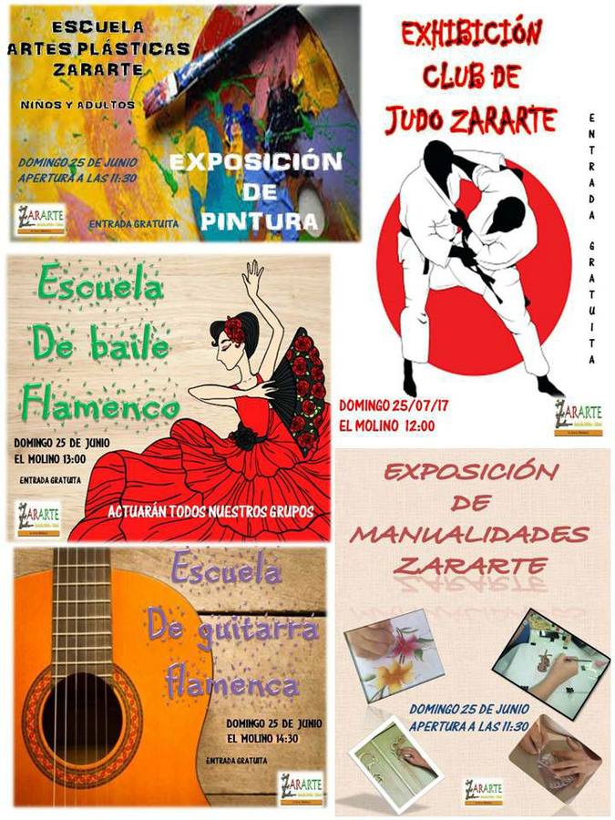 Cartel anunciador de las actividades