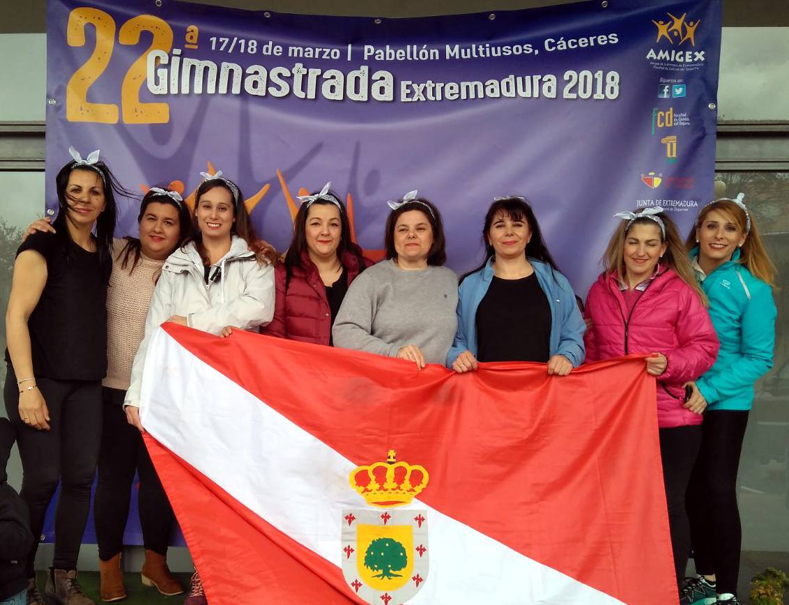 La escuela municipal de gimnasia coreográfica participa en la Gimnastrada de Extremadura