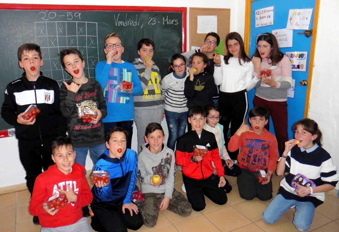 Los alumnos del colegio consumirán fruta todas las semanas