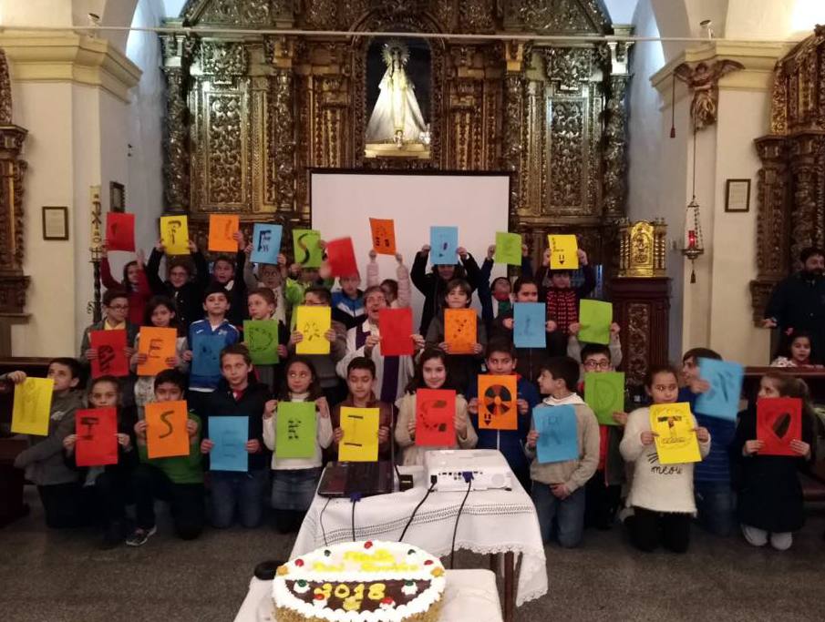 Reciente celebración infantil en la la Ermita 