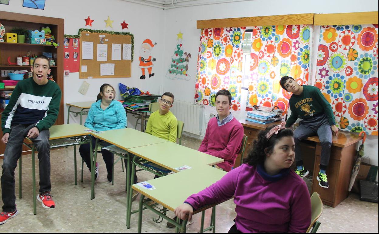 Alumnos sevillanos de Educación de Plena Inclusión Llerena