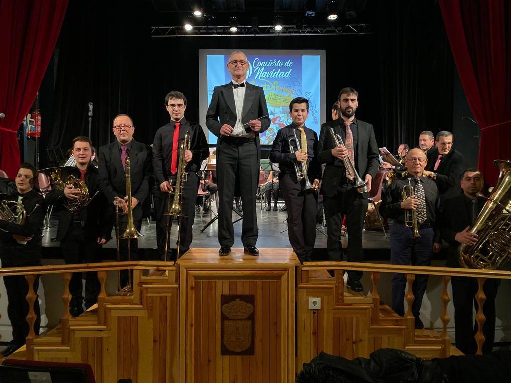 Parte de los músicos de la Banda Municipal