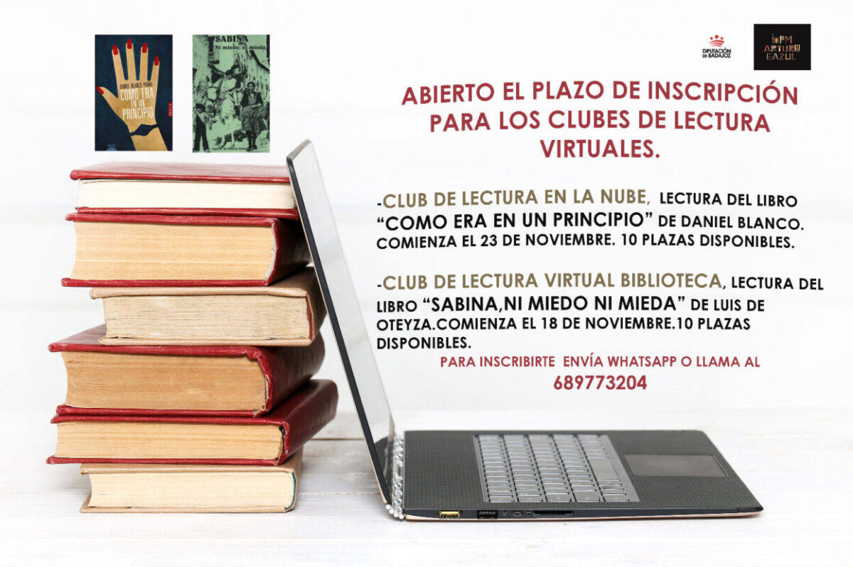 Abierto el plazo de inscripción para los clubes de lectura virtuales