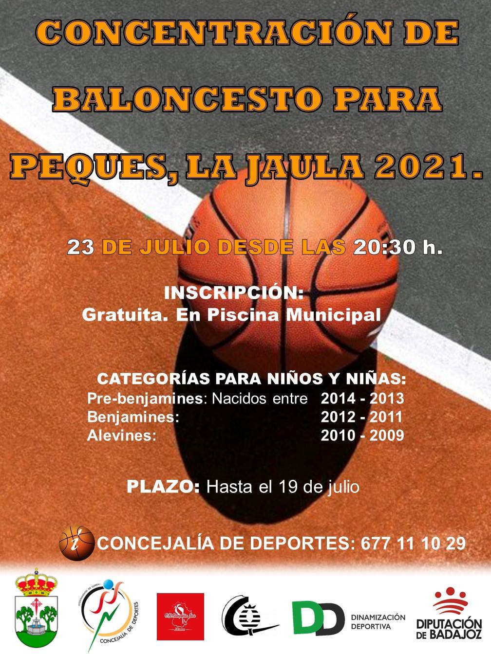 Concentración de baloncesto para los pequeños
