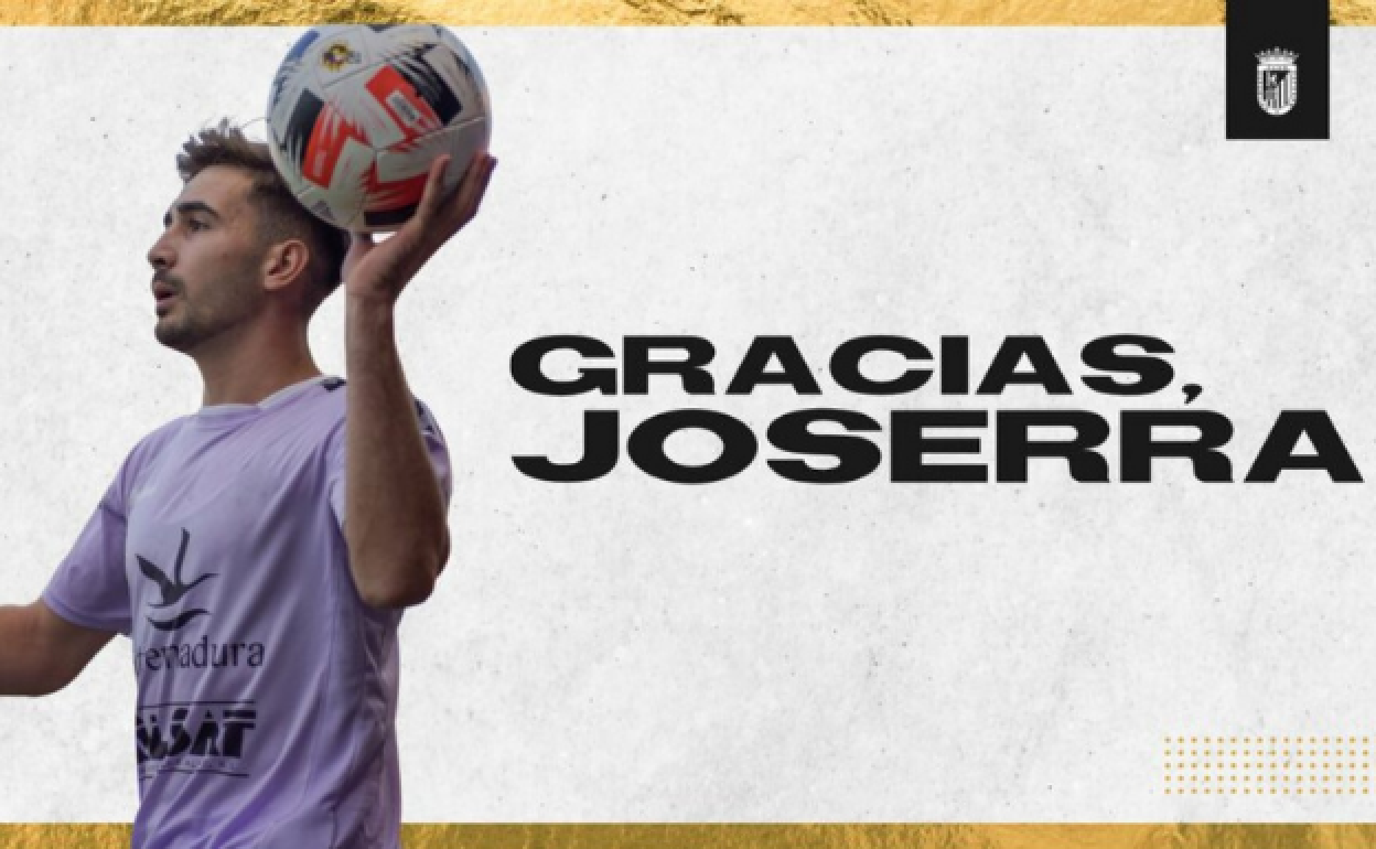 Imagen compartida por el club en el comunicado de despedida del lateral zurdo llerenense
