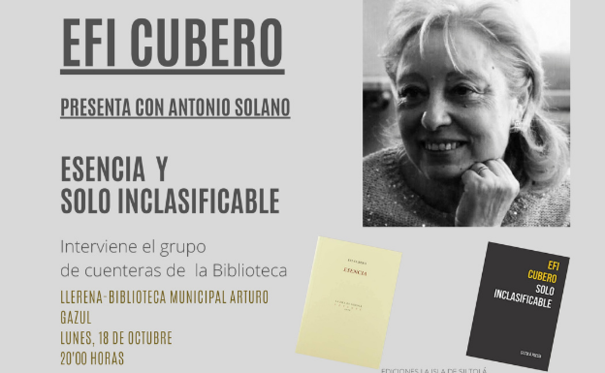 Efi Cubero presenta 'Solo inclasificable' y 'Esencia'