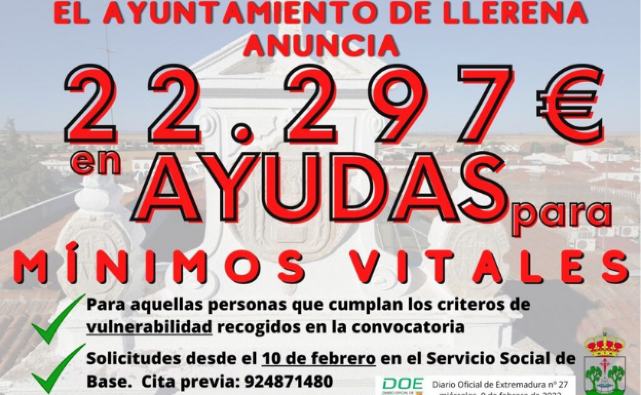 El Ayuntamiento anuncia más de 22.000 euros para mínimos vitales