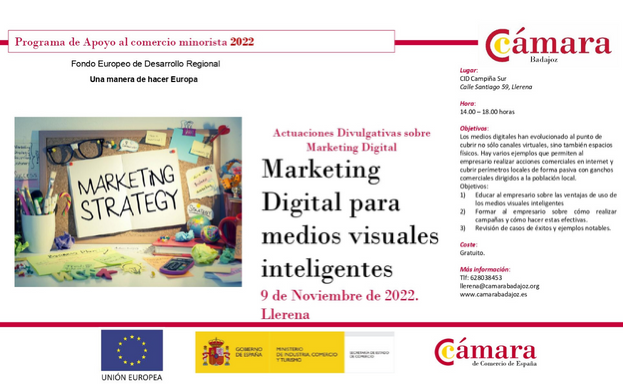 La Cámara de Comercio de Badajoz celebra en Llerena un taller de márketing digital