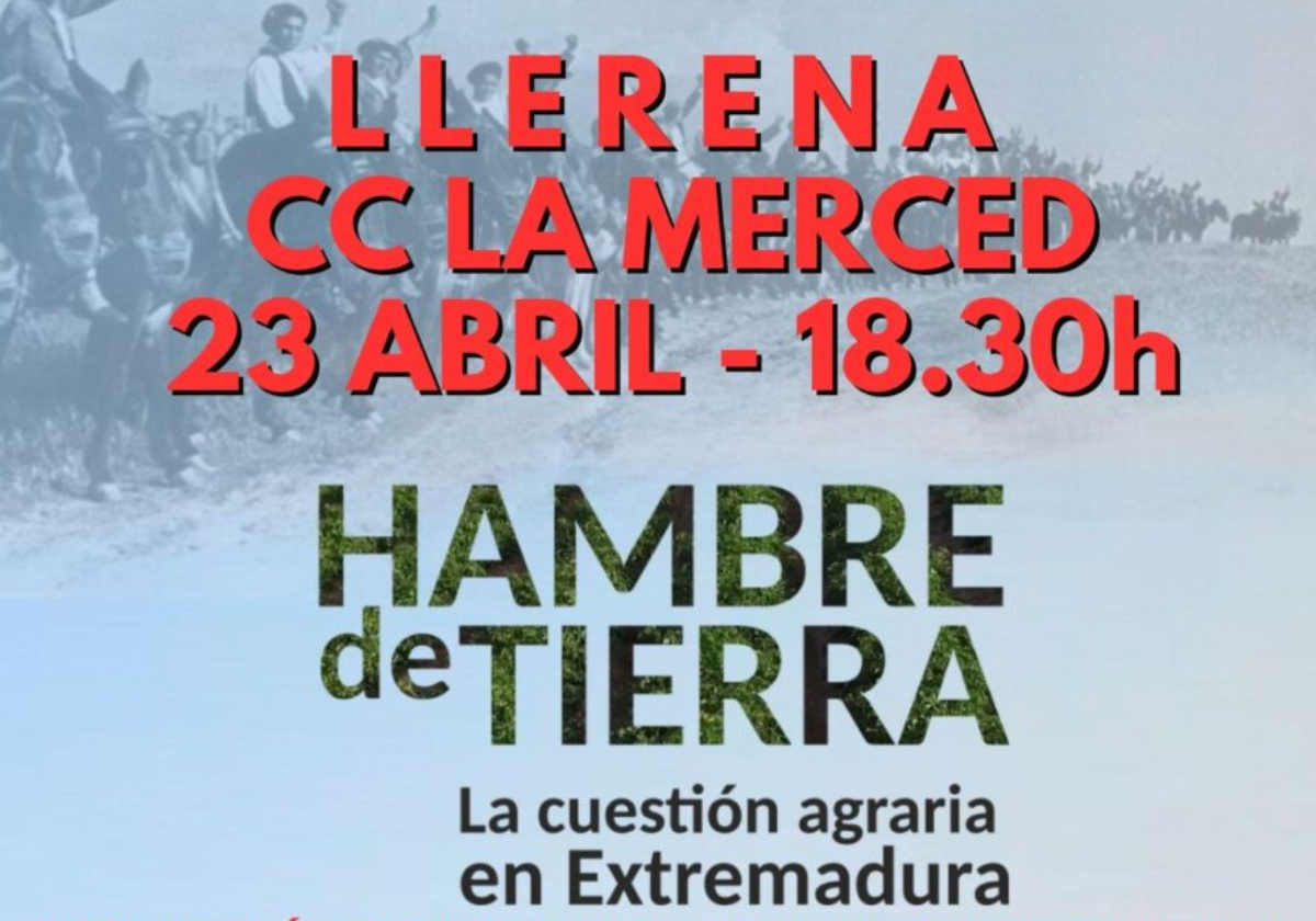 Mórrimer estrena en Llerena 'Hambre de Tierra. La cuestión agraria en Extremadura'