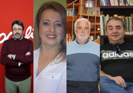 José Castaño, Pilar Medina, Javier Nieto y Antonio Sabido.