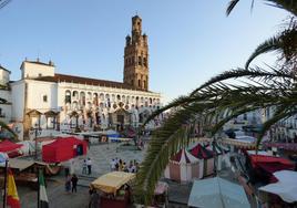 La plaza de España, convertida en Mercado Medieval.