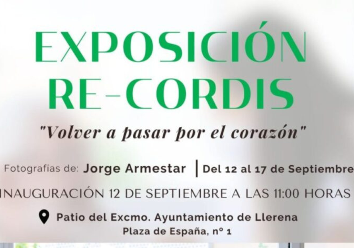 El patio del ayuntamiento acoge la exposición 'Re-cordis. Volver a pasar por el corazón'