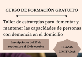 AFENAD ofrece un taller para fomentar las capacidades de las personas con demencia
