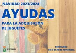 El Ayuntamiento convoca ayudas para la adquisición de juguetes