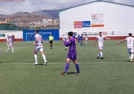 Imagen del partido ante el San Fernando en Gran Canaria, disputado la pasada semana.