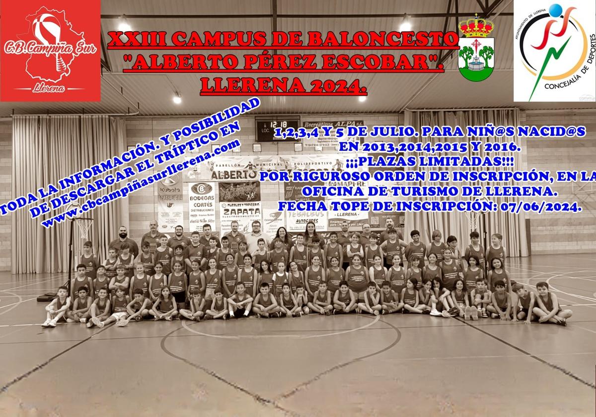 Abierto el plazo de inscripción para el Campus de Baloncesto 'Alberto Pérez Escobar'