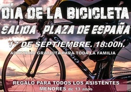 Llerena celebra el Día de la Bicicleta el 17 de septiembre