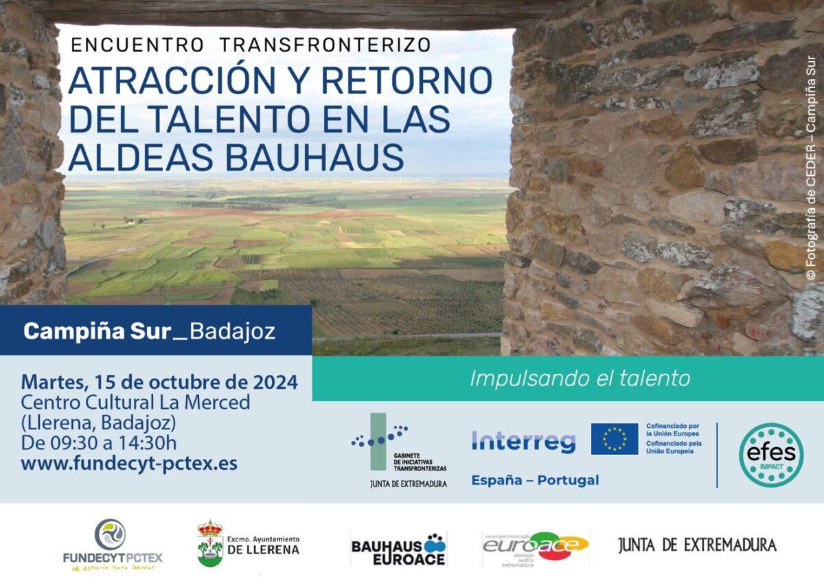 Llerena celebra el encuentro transfronterizo 'Atracción y retorno del talento en las Aldeas Bauhaus-Campiña Sur'