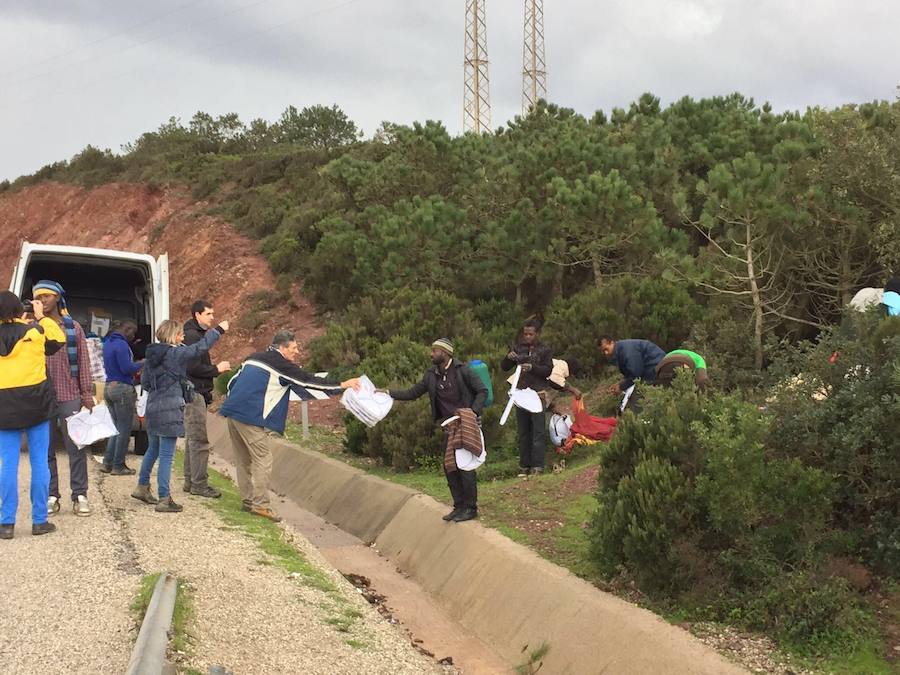 Campamentos cercanos a la población de Belyounech