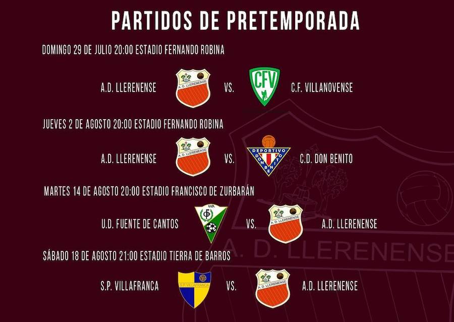 Anunciada la pretemporada del A.D. Llerenense