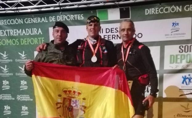 Jose maría Gordillo nada más llegar a la meta, todavía con el sofocón en el cuerpo, pero con la satisfacción del deber cumplido.