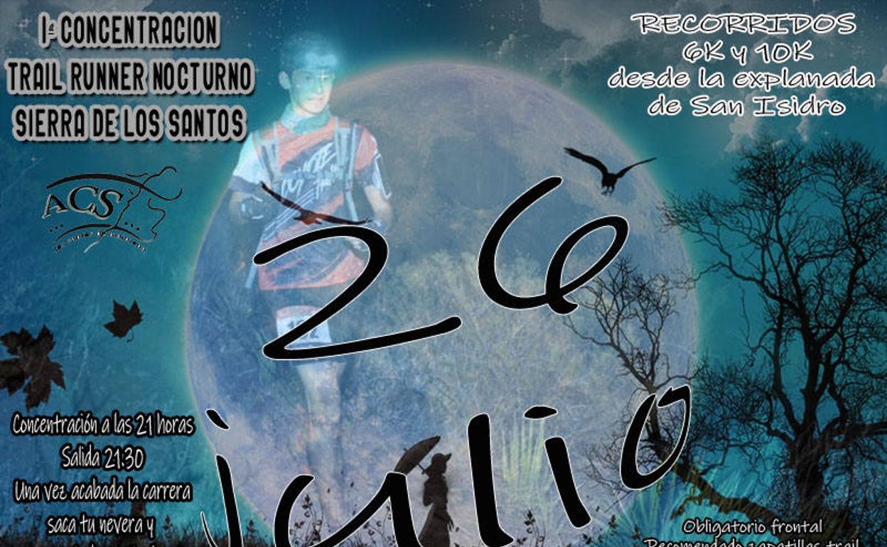 cCartel concentracion Trail Runner en la Sierra de Los Santos 