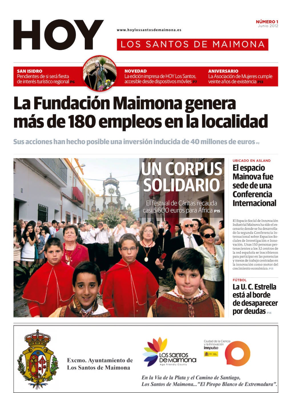 Fotos: Los Santos de Maimona, portada a portada