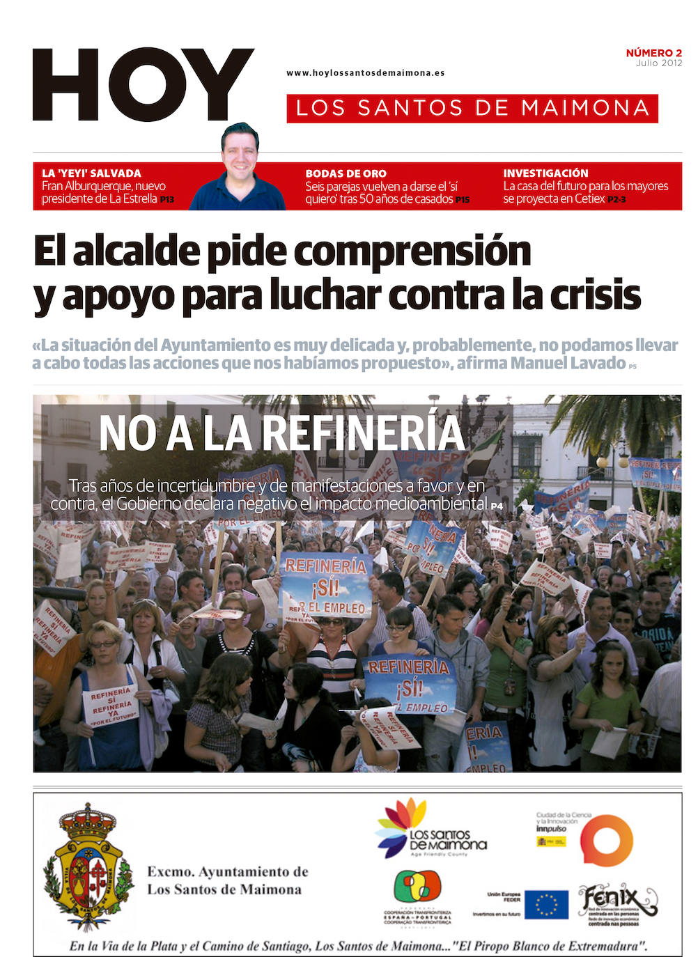 Fotos: Los Santos de Maimona, portada a portada