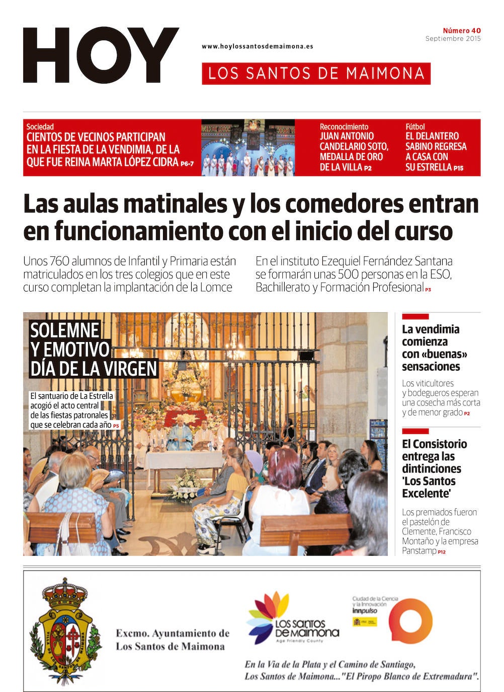 Fotos: Los Santos de Maimona, portada a portada