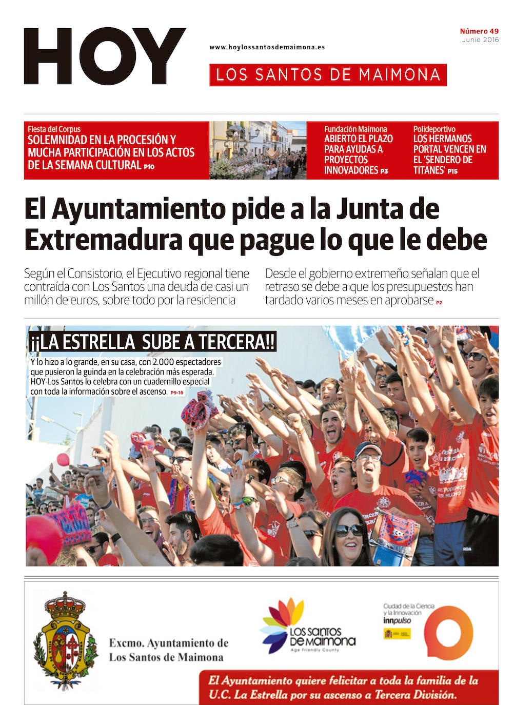 Fotos: Los Santos de Maimona, portada a portada