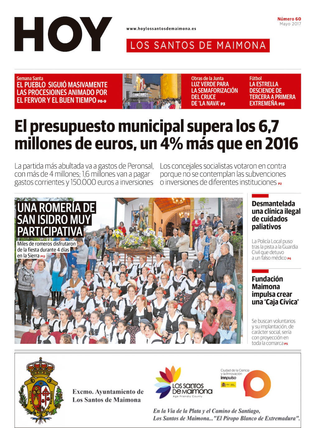 Fotos: Los Santos de Maimona, portada a portada