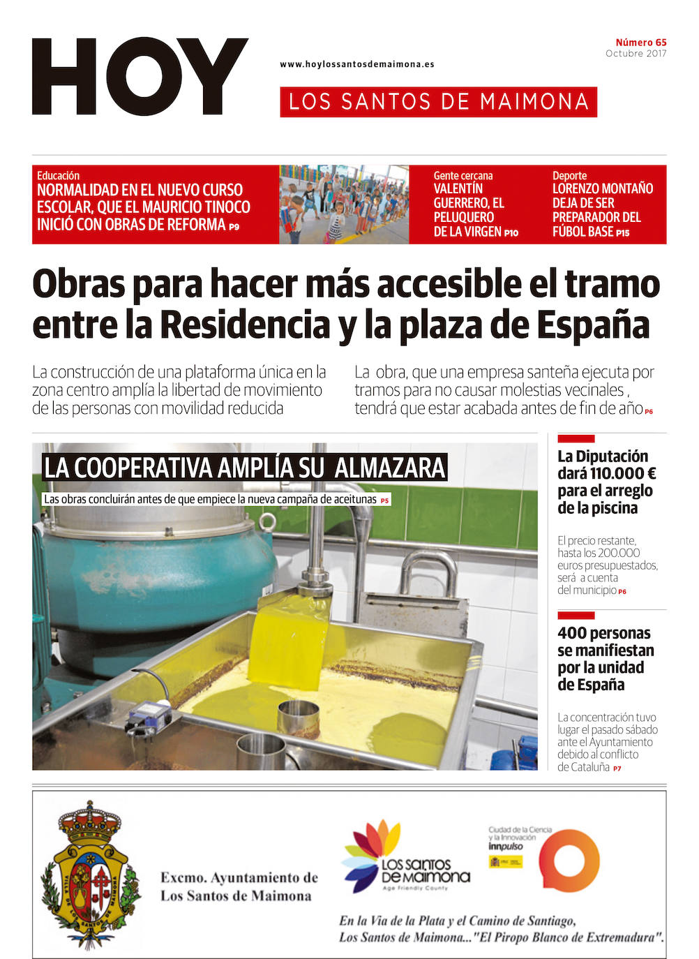 Fotos: Los Santos de Maimona, portada a portada