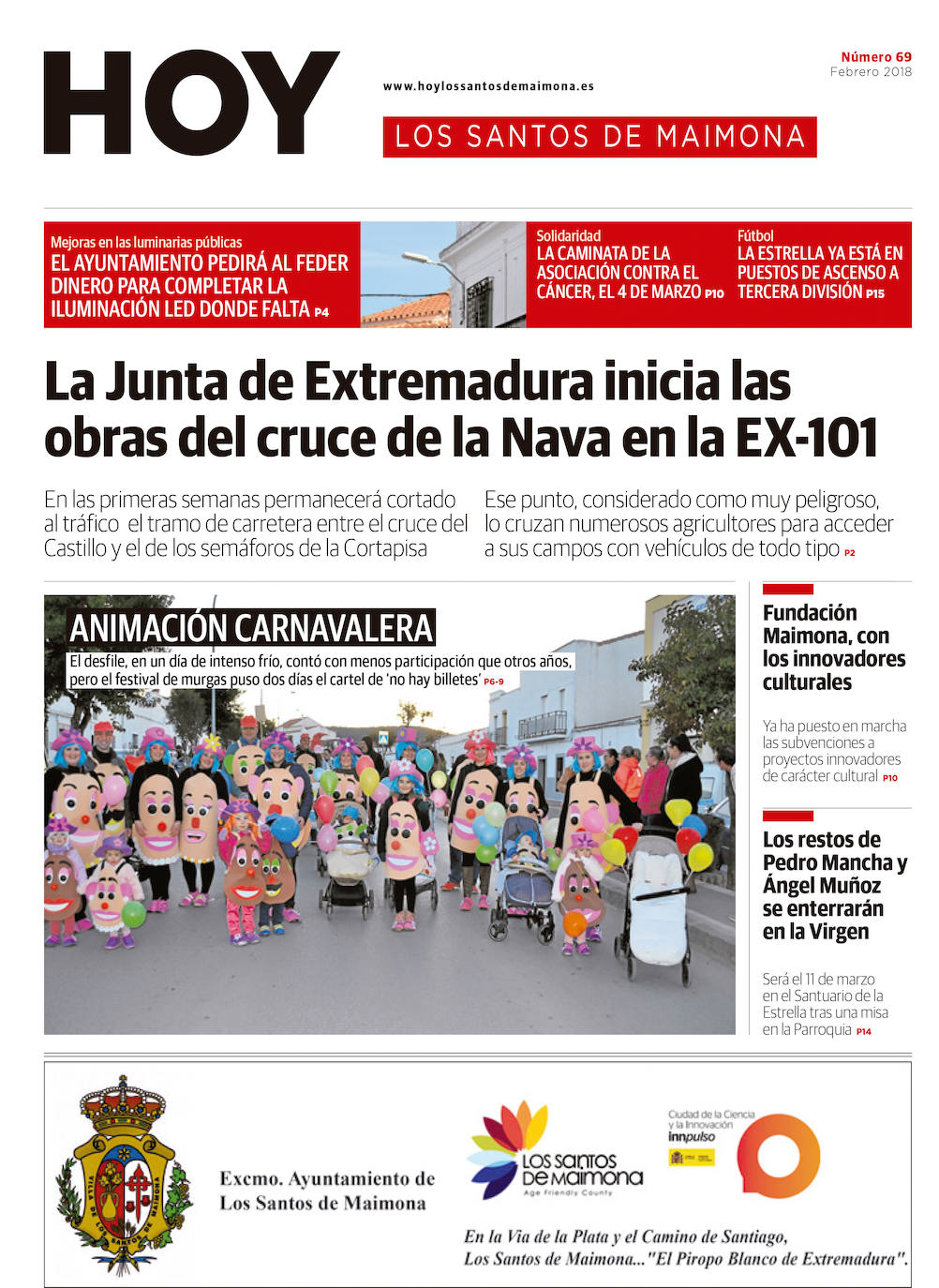 Fotos: Los Santos de Maimona, portada a portada