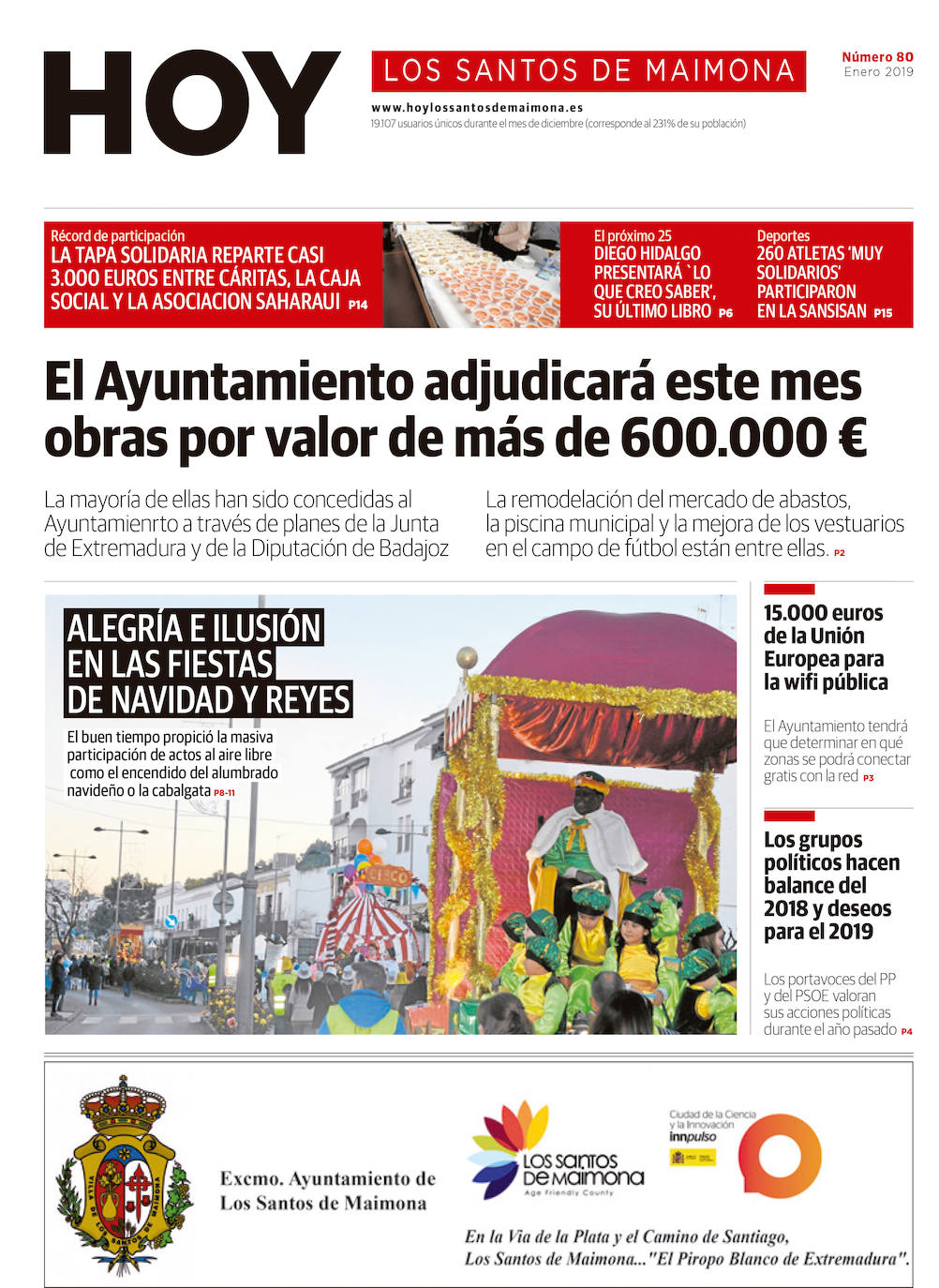 Fotos: Los Santos de Maimona, portada a portada