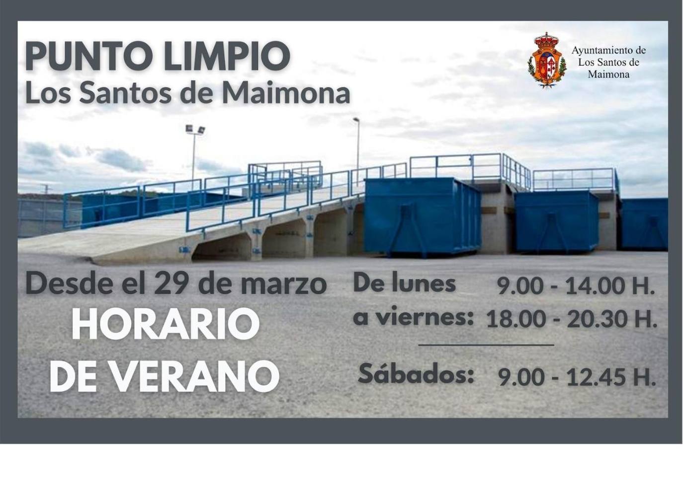 Panel de nuevos horarios 