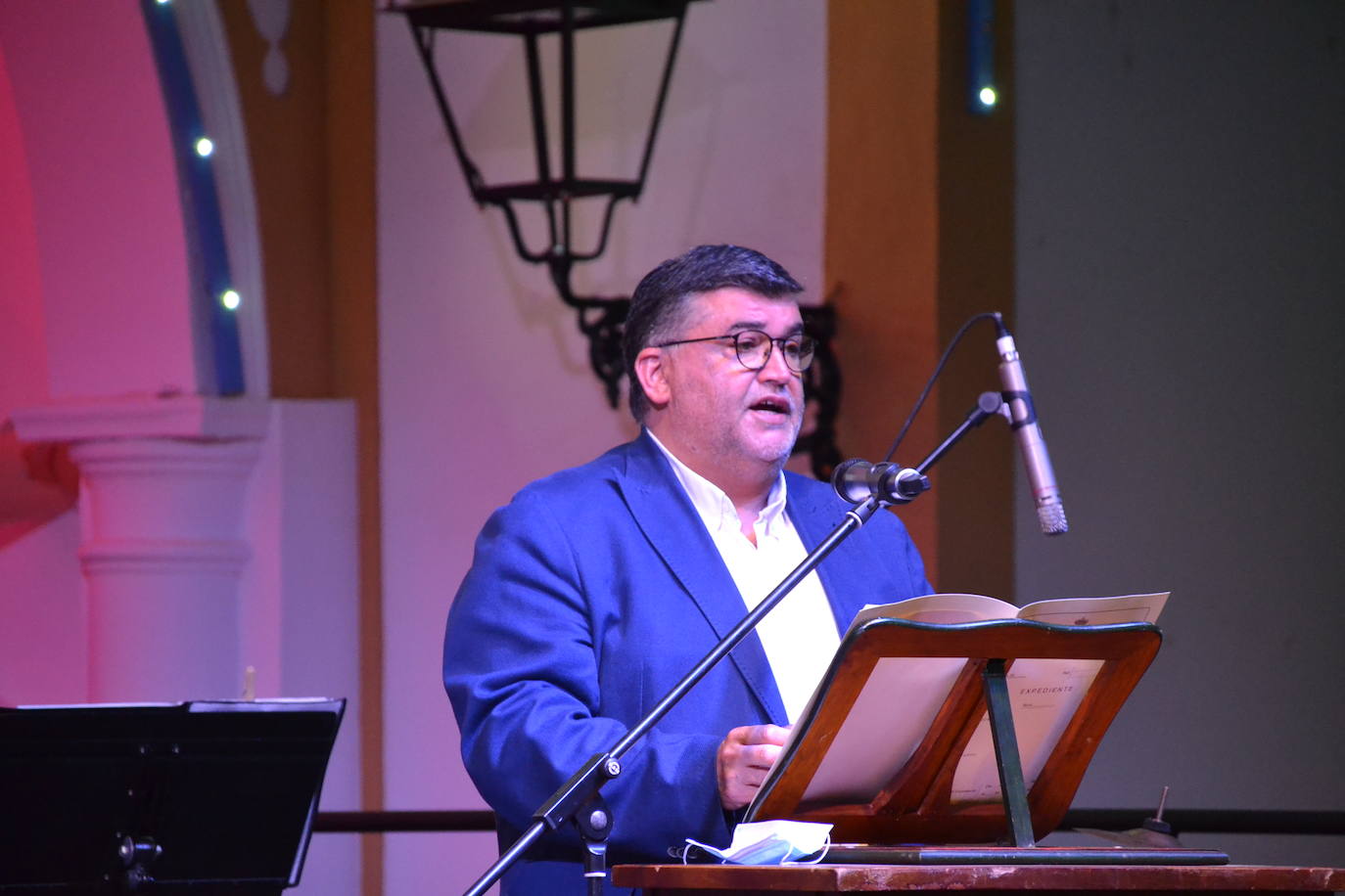 Manuel Lavado, durante su discurso 