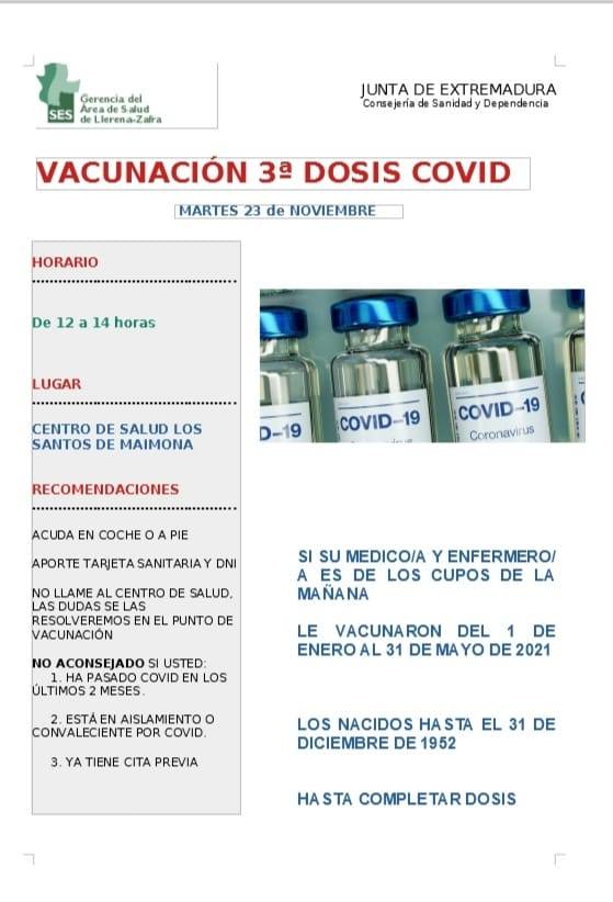 Cartel de la vacunación 