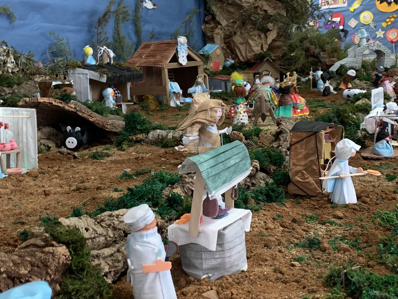 Uno de los belenes participantes 