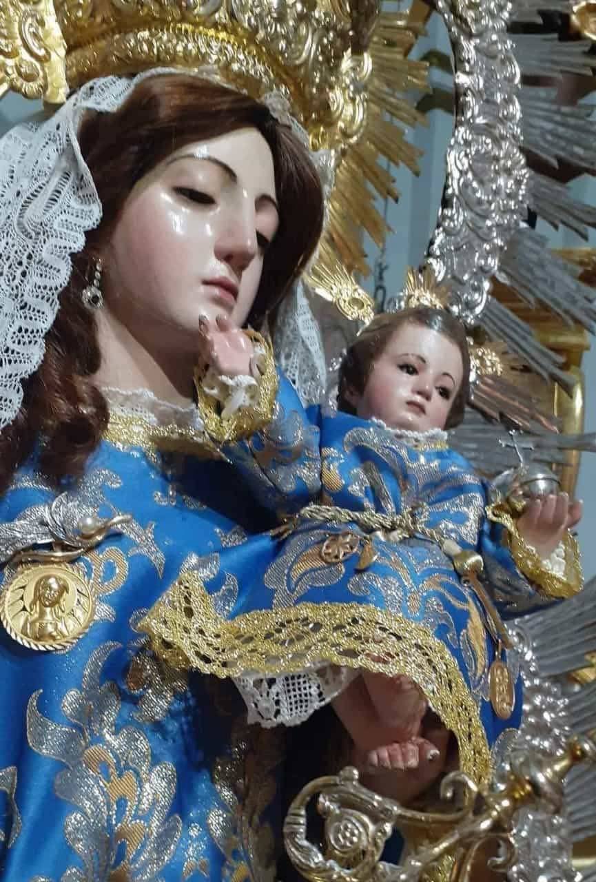 Imagen del rostro de la Virgen de la Estrella 