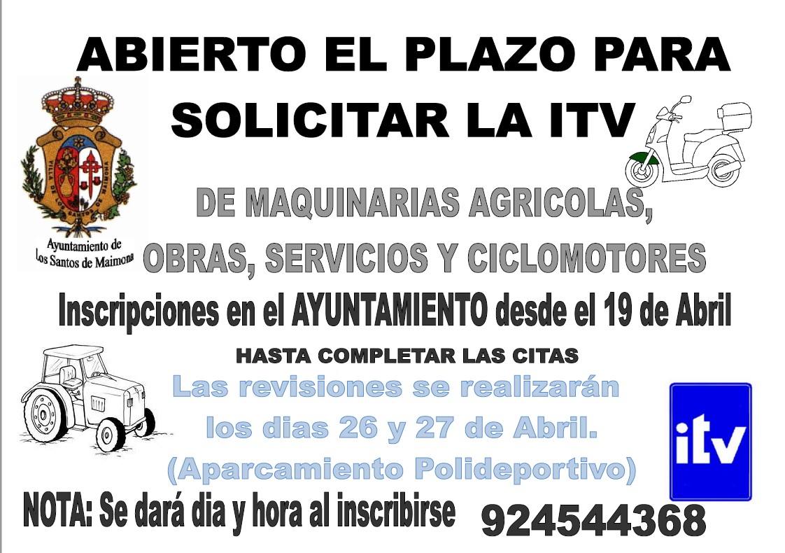 Cartel informativo sobre ITV 