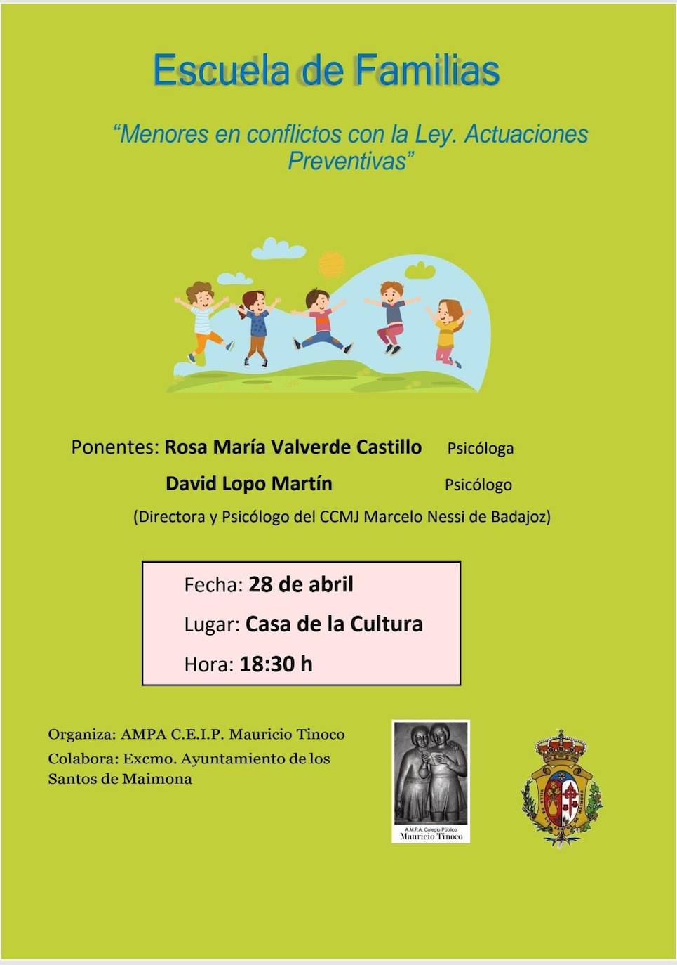 Cartel de la Escuela de Familias 