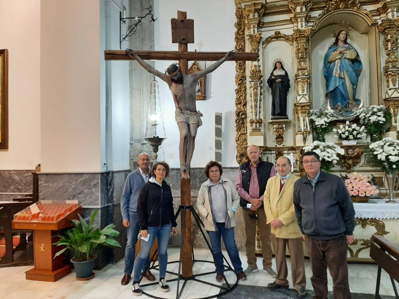 El Cristo ya está restaurado y en la parroquia 