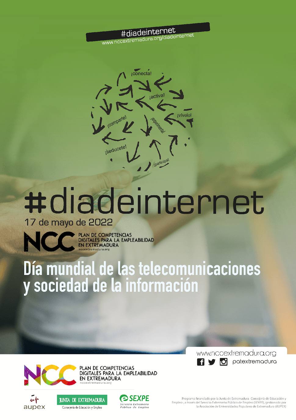 Cartel de la celebración del Día Mundial de Internet 