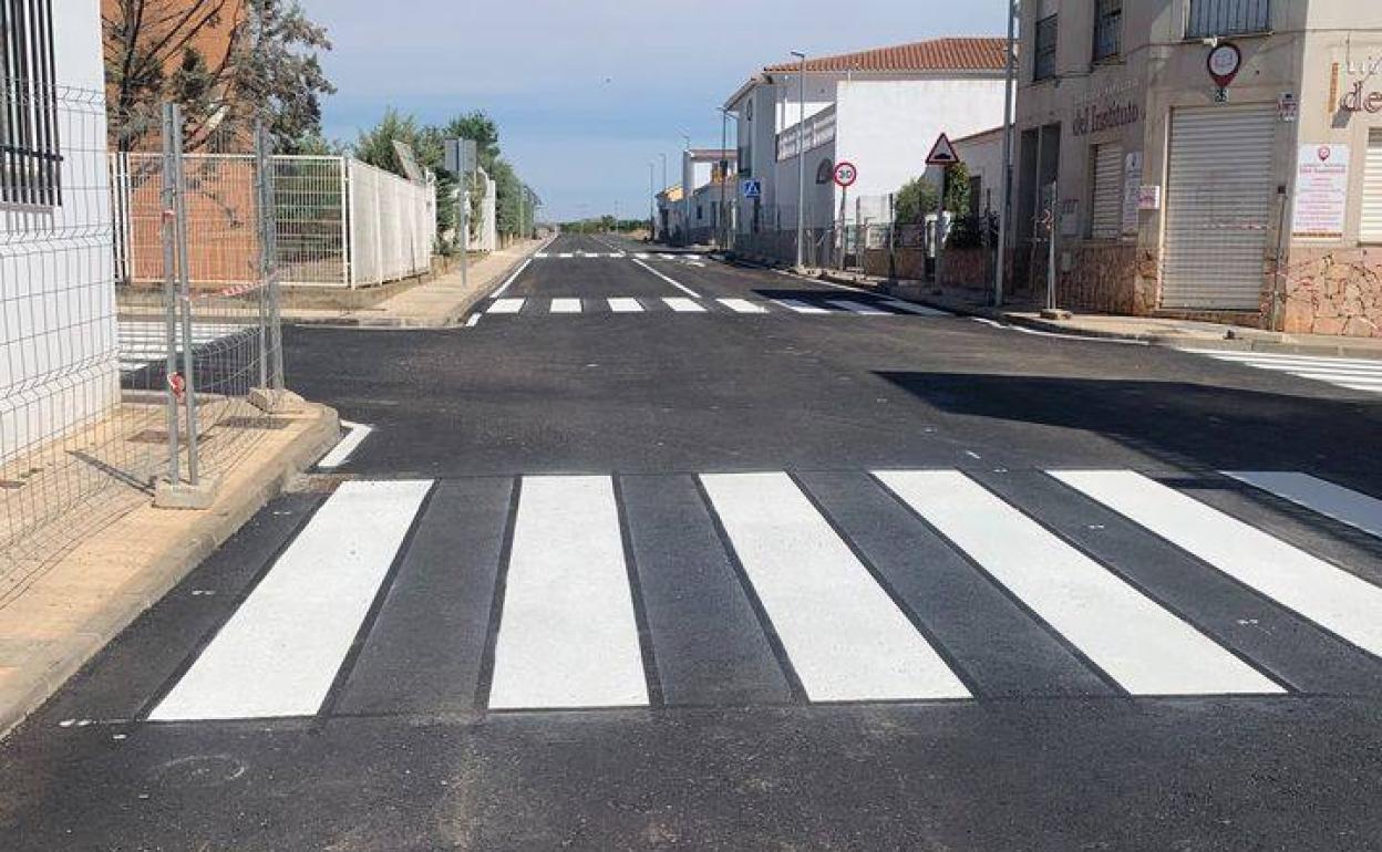Calle Francisco Pizarro de Los Santos de Miamona 