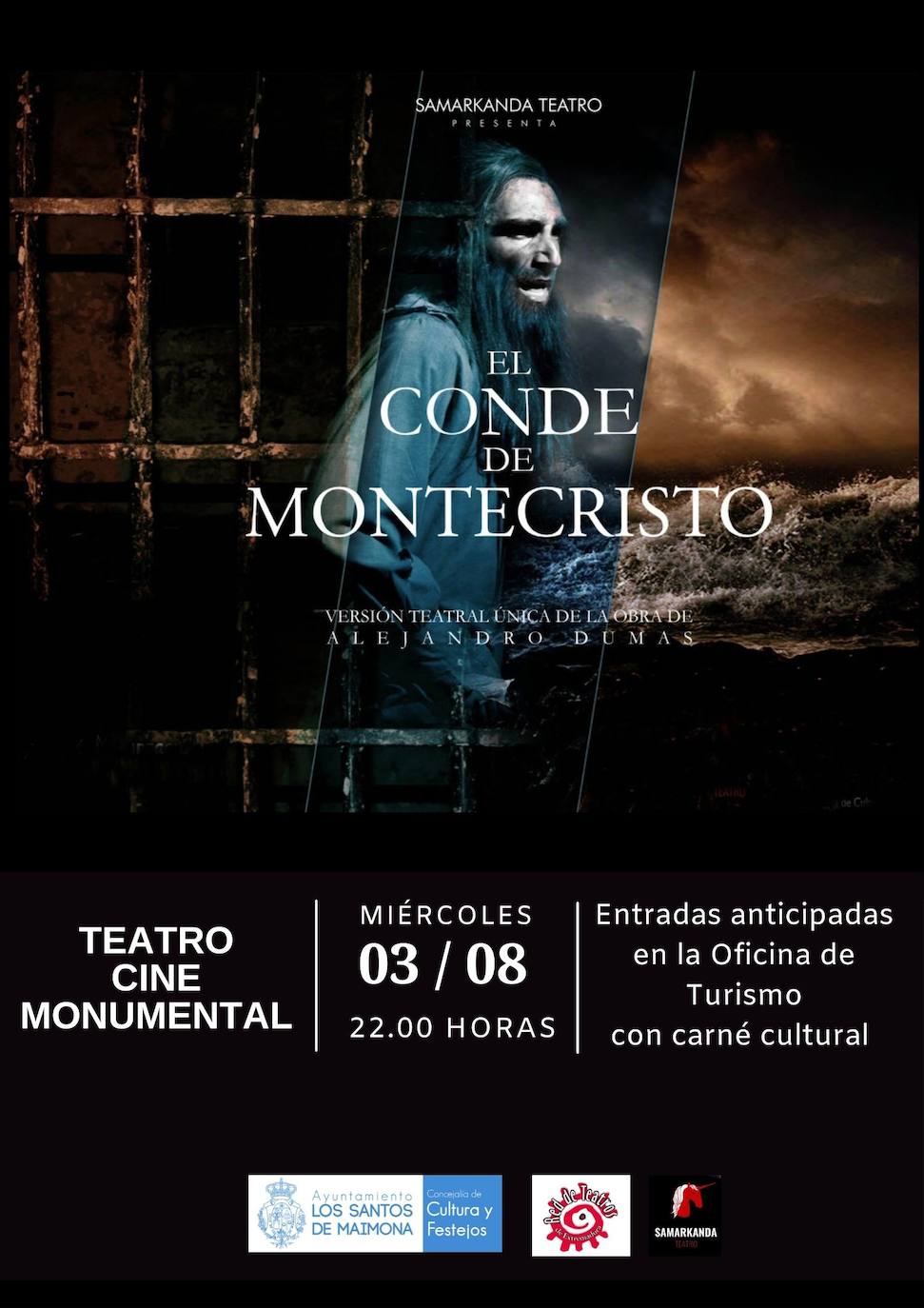 Cartel de la obra 'El Conde de Montecristo' 