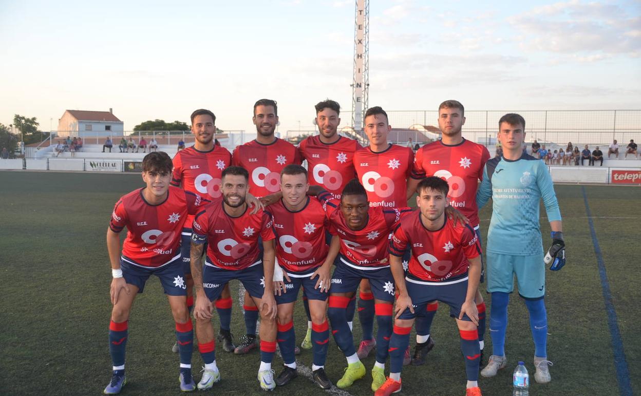Once inicial de la Estrella frente al Zafra 